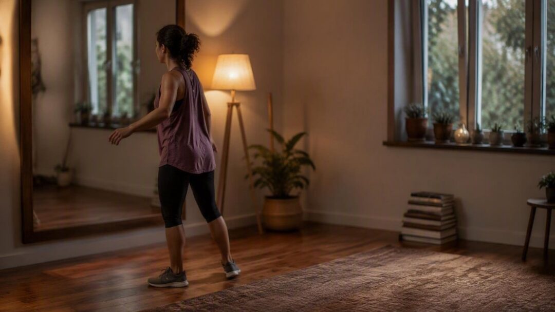 Dance workout a casa: HIIT leggero e core 20 minuti