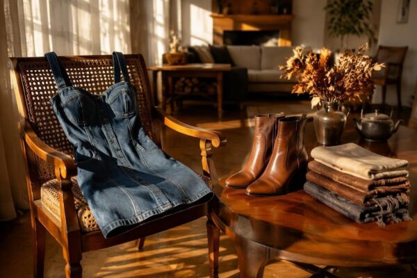 Denim chic di Diletta Leotta: mini dress e stivali per l’autunno