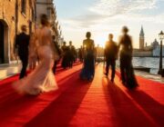 Il total look blu notte di Georgina Rodriguez alla Mostra del Cinema di Venezia