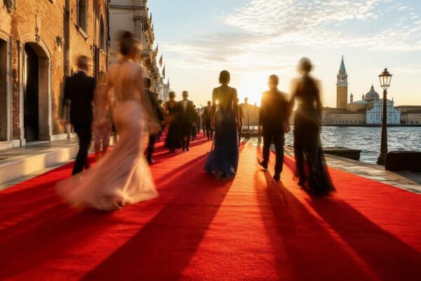 Il total look blu notte di Georgina Rodriguez alla Mostra del Cinema di Venezia