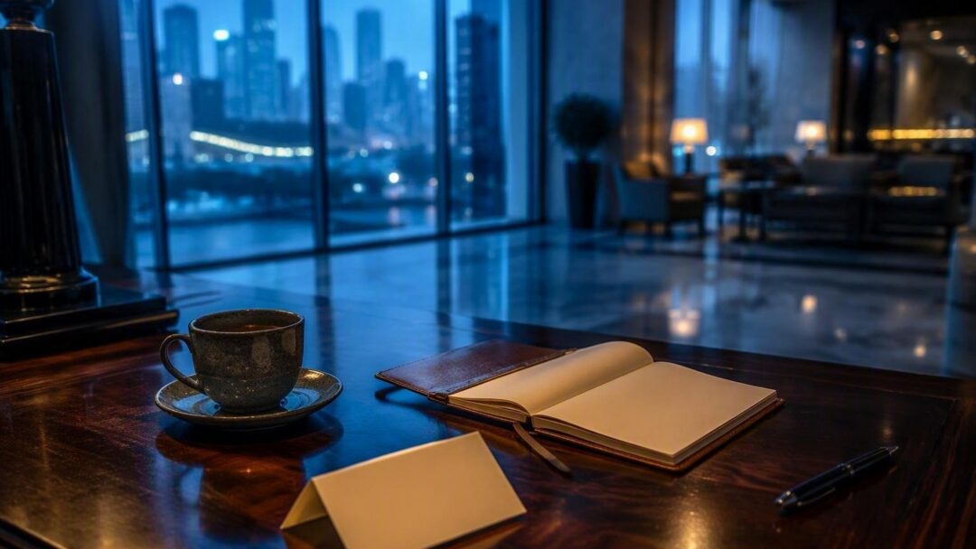 Networking elegante in hotel, mostre e lounge