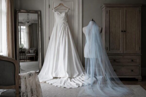 Valentino firma il look da sposa di Dove Cameron: velo celeste
