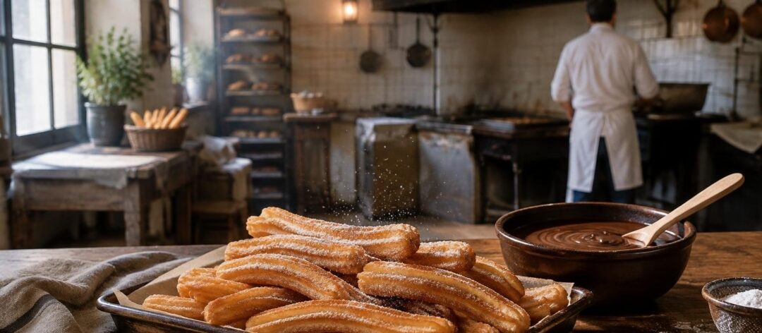 Come preparare churros croccanti con salsa al cioccolato fondente