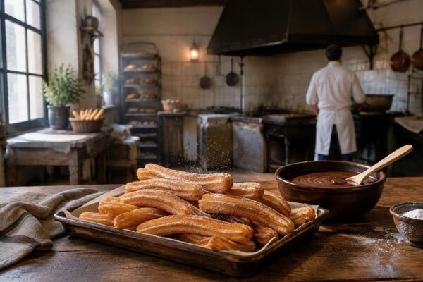 Come preparare churros croccanti con salsa al cioccolato fondente