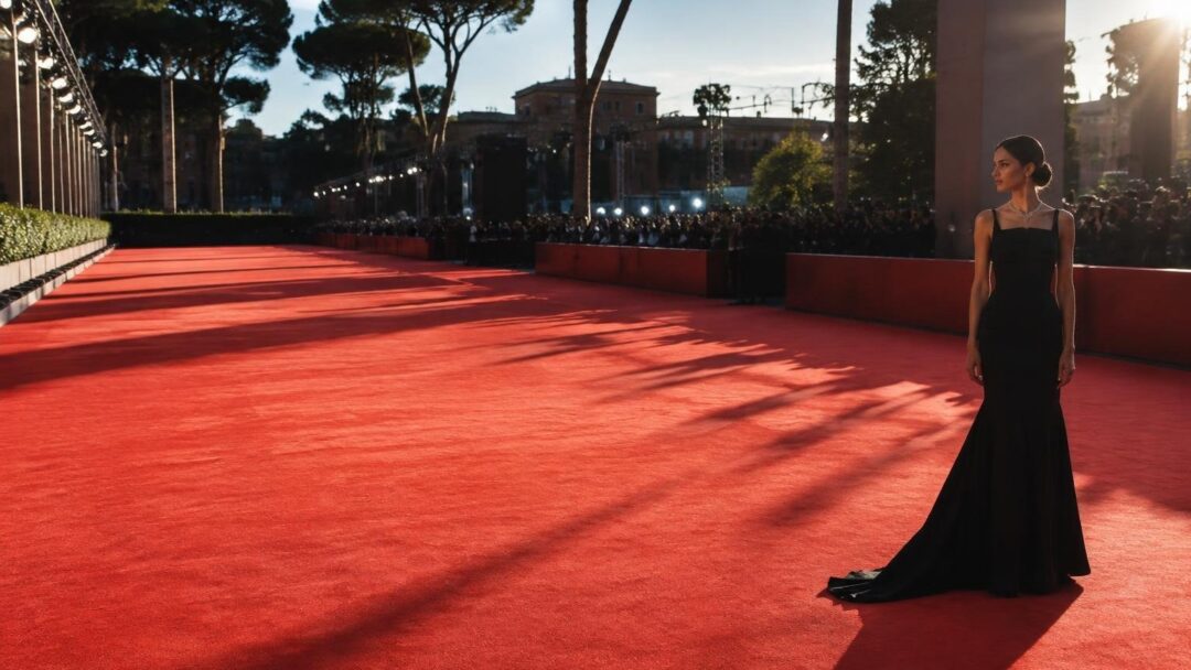 Elisa sfila a Roma con un total look Balenciaga e Damiani