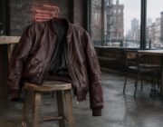 Il bomber bordeaux di Banana Republic x Zankov conquista New York