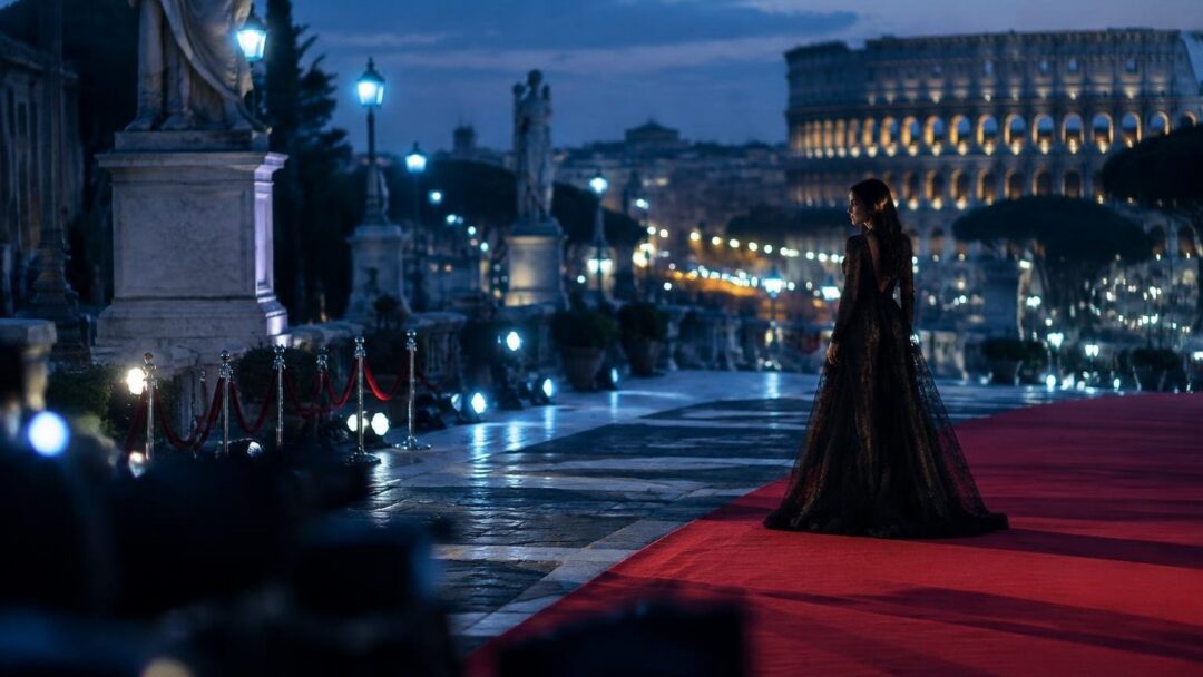 Il look goth-chic di Mariasole Pollio alla Festa del Cinema di Roma