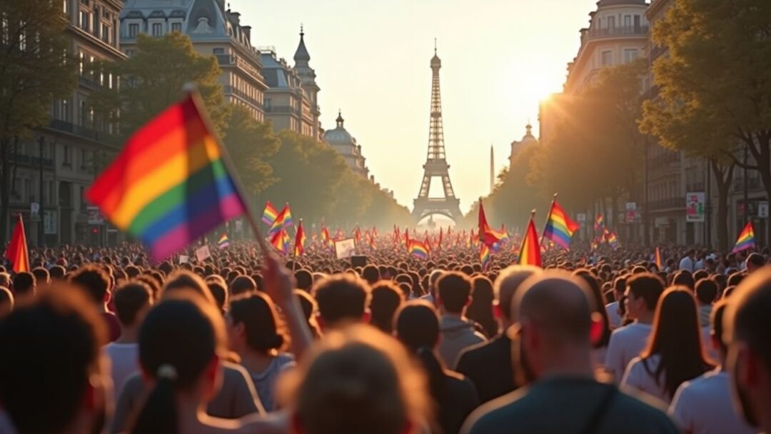 Proteste contro gli affitti a Madrid e sfogo del Pride a Parigi