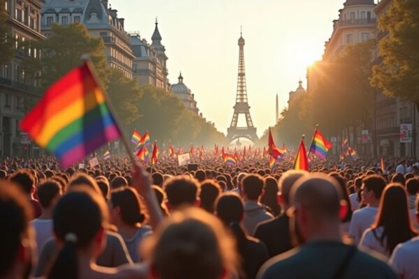Proteste contro gli affitti a Madrid e sfogo del Pride a Parigi