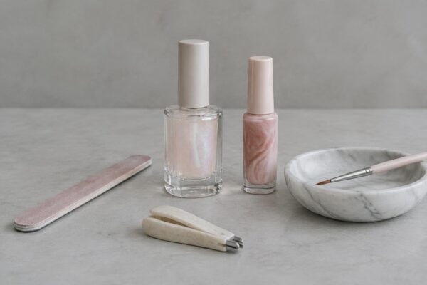 Unghie ballet blush: tutorial per sfumature lattiginose