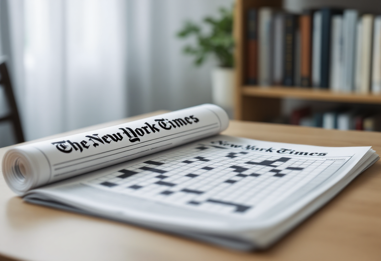 Mini crucigrama del New York Times con parole incrociate