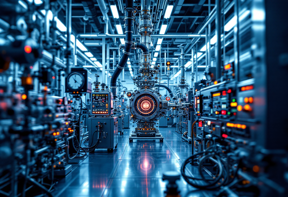 Immagine che rappresenta la fusione nucleare controllata