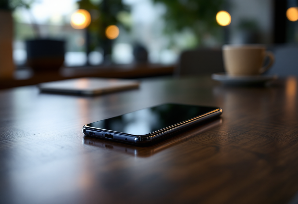 ZTE Nubia Z70S Ultra in primo piano con design elegante