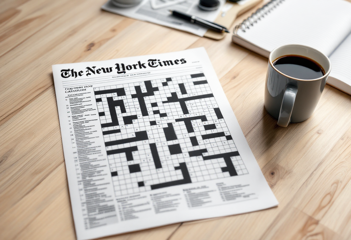 Mini crucigrama del New York Times con parole incrociate