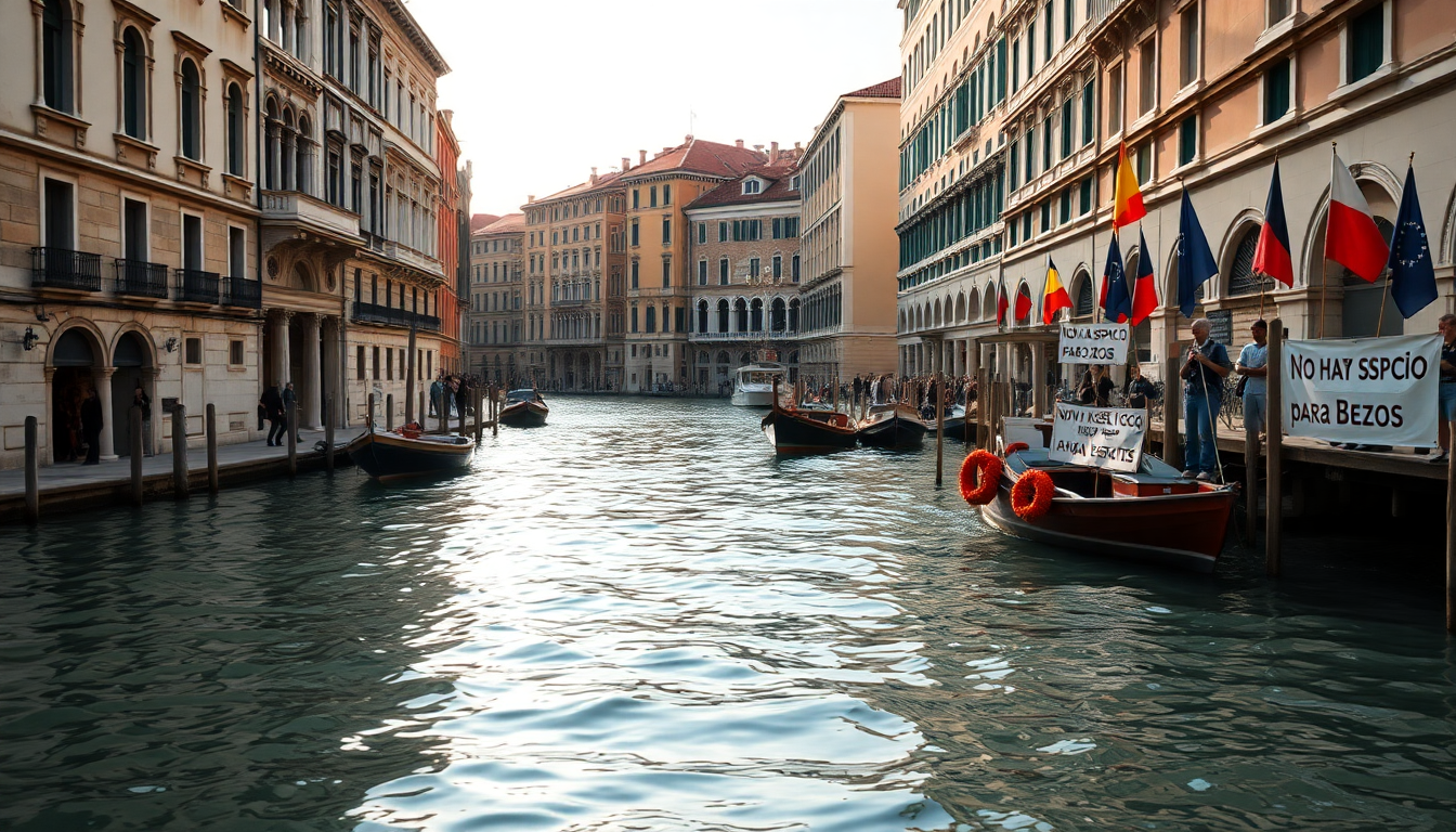 Cásate en Venecia: La boda de Jeff Bezos y las protestas que la rodean