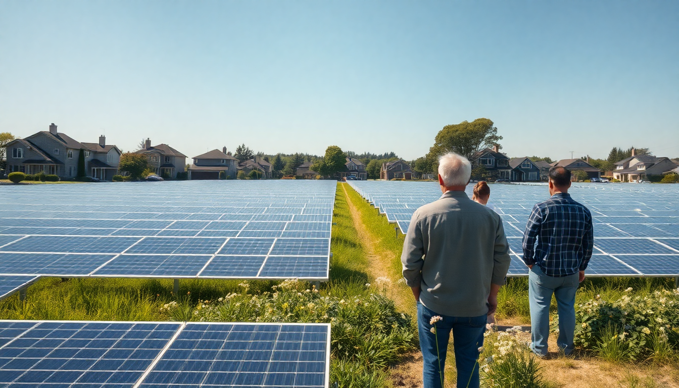 El apoyo de los vecinos a proyectos solares impulsa la sostenibilidad en 2025