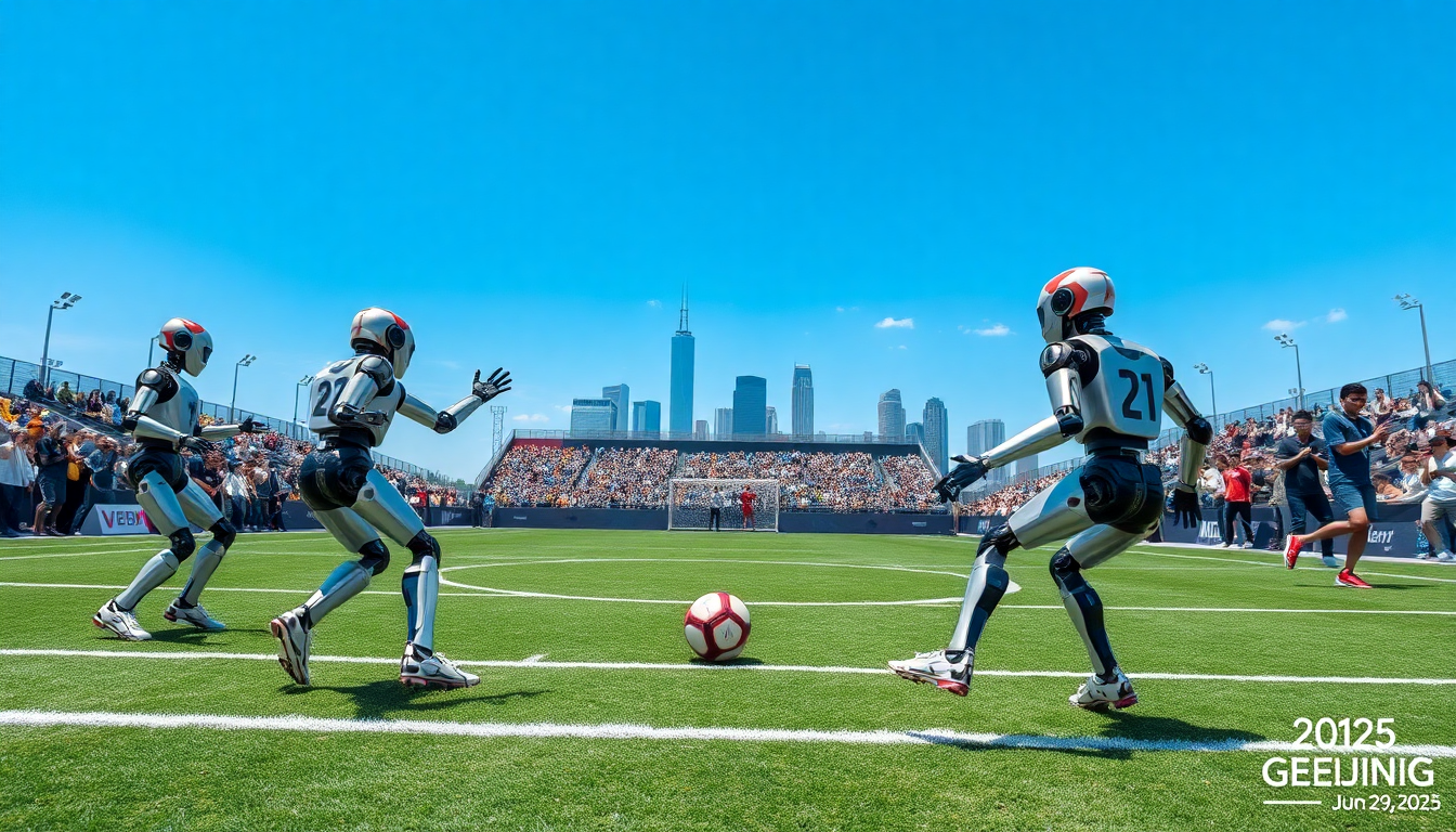 Robots humanoides juegan al fútbol en Beijing: un vistazo al futuro del deporte