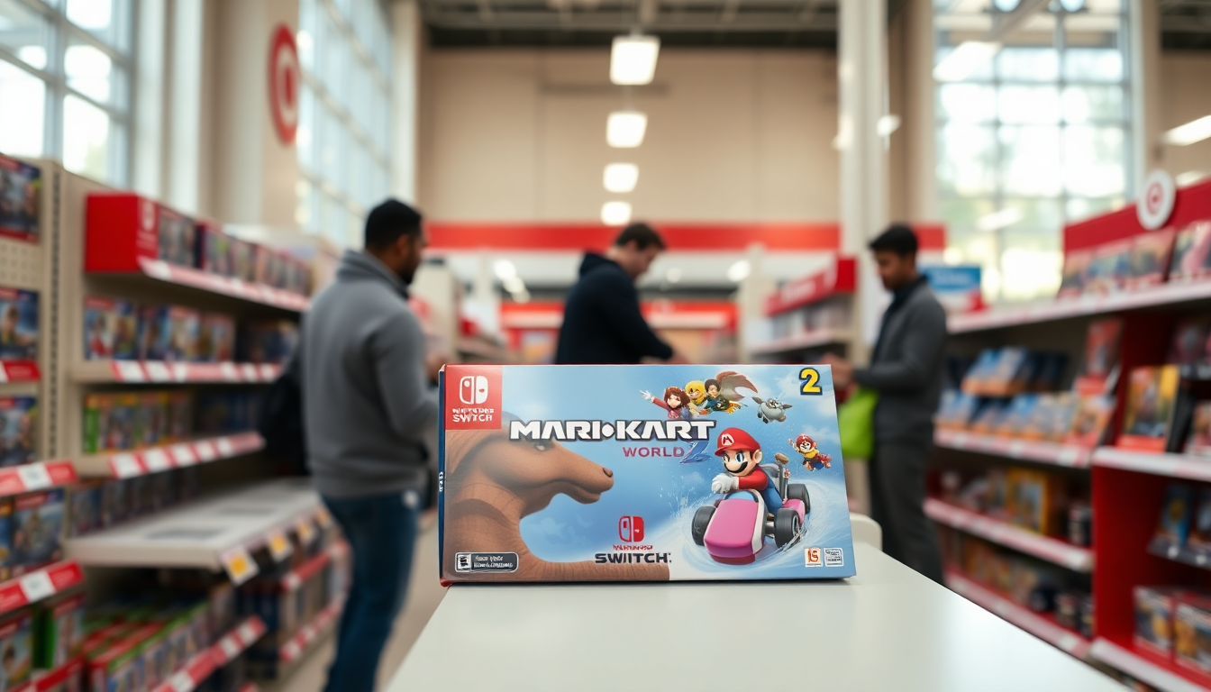 Consigue tu Nintendo Switch 2 Mario Kart World en Target antes de que se agote