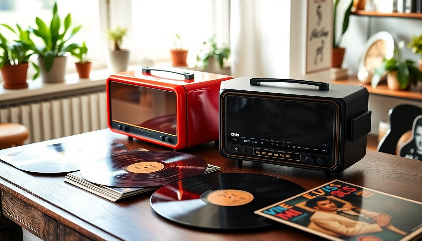 Descubre los mejores reproductores de audio temáticos de Elvis para coleccionistas