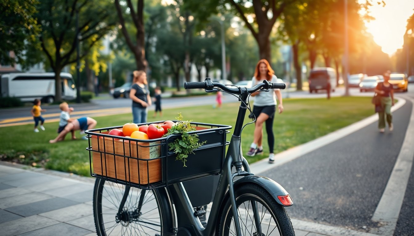 El potencial de las bicicletas de carga eléctricas para sustituir los viajes en coche