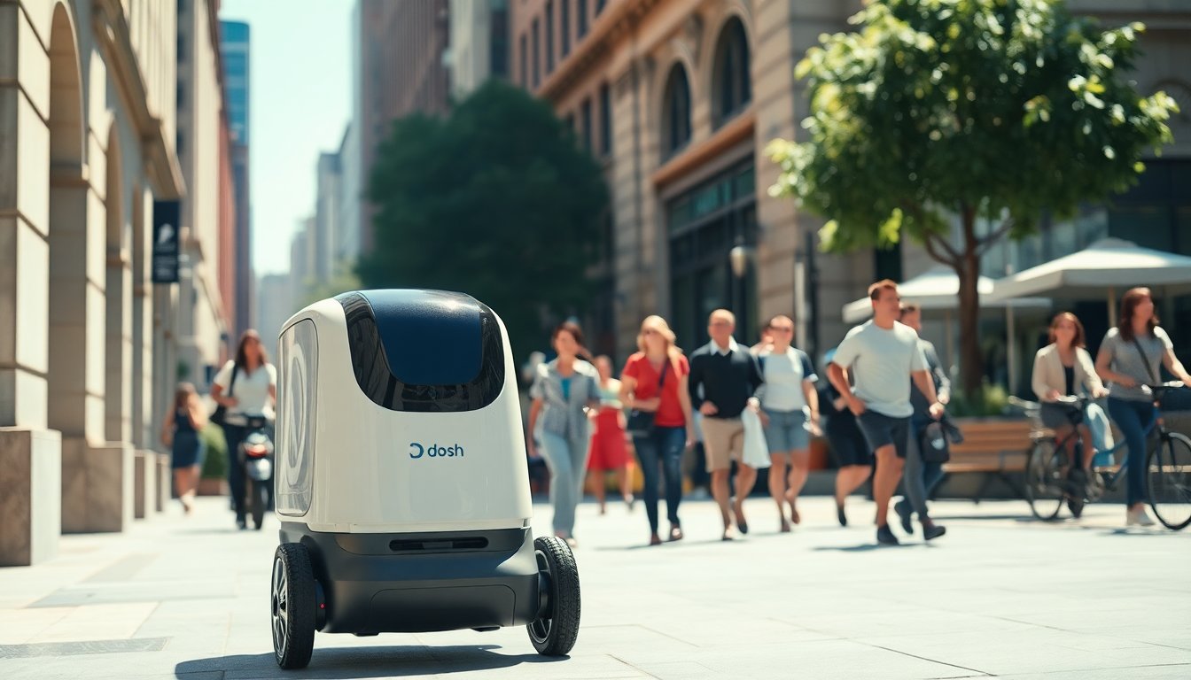 Entendiendo el nuevo robot de entrega autónomo Dot de DoorDash