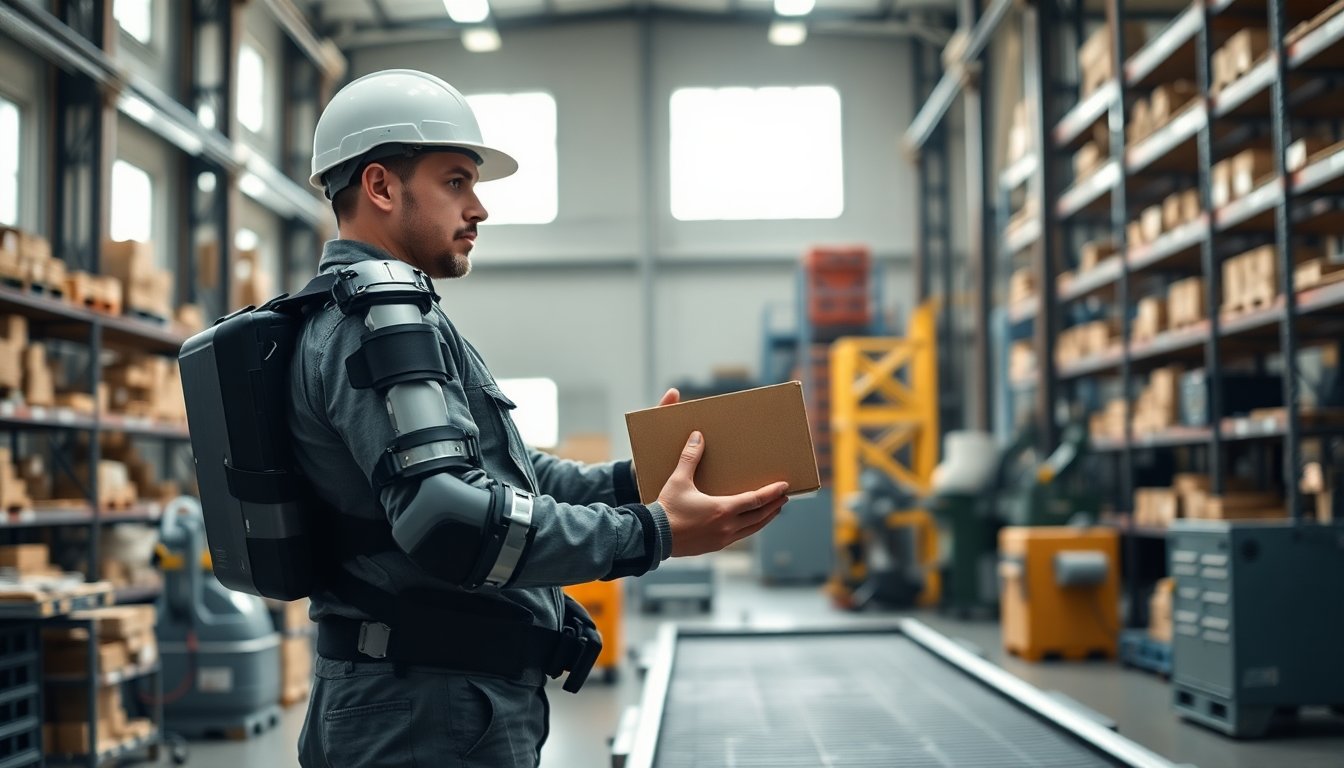 Exoesqueleto de silicona revolucionario para prevenir lesiones laborales