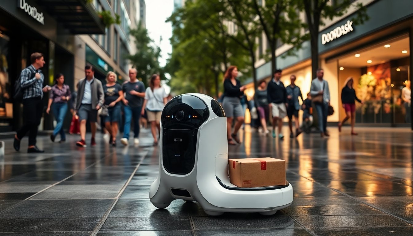 Explorando el innovador robot de entrega Dot de DoorDash