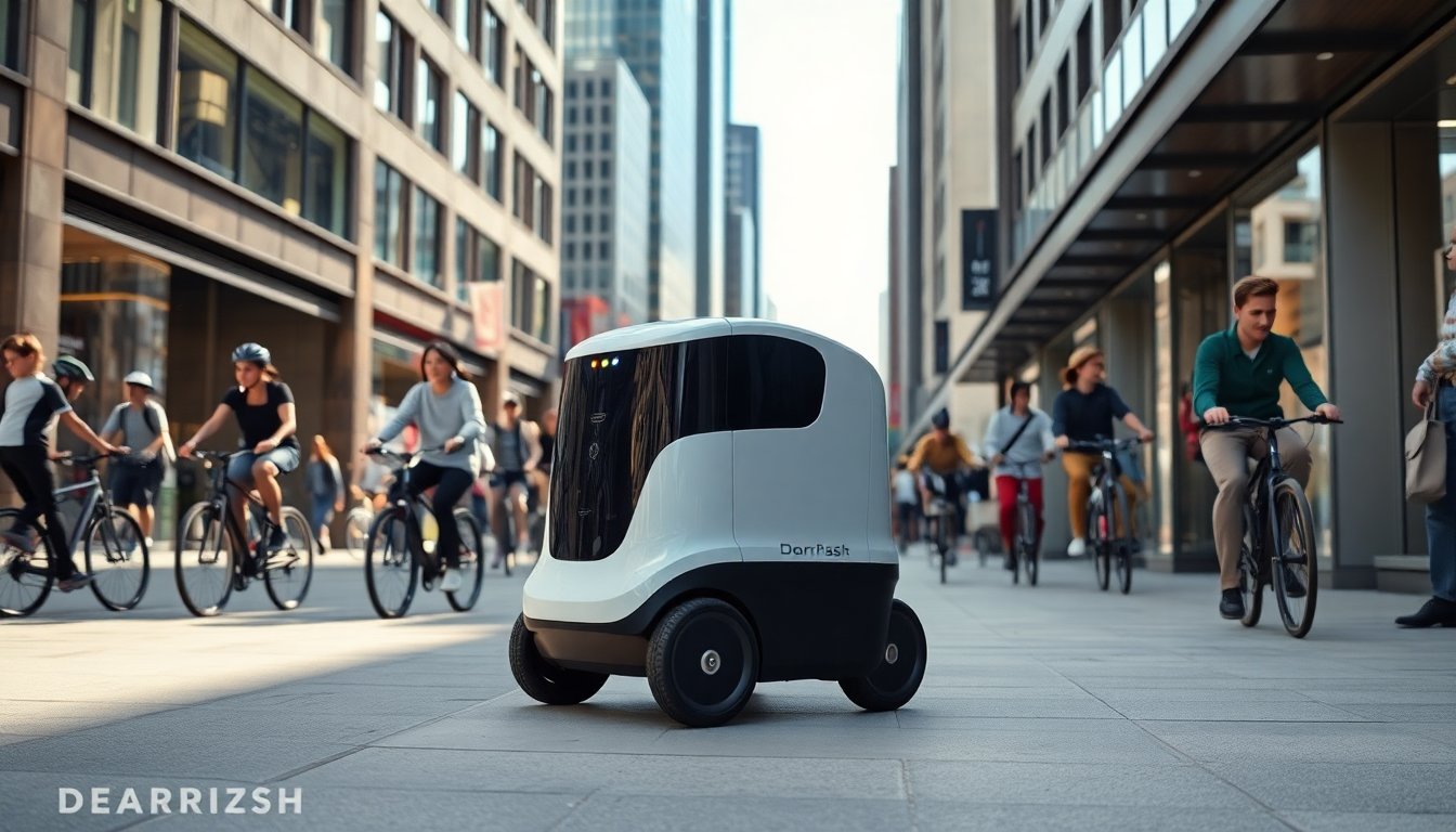 Explorando las implicaciones del robot de entrega autónomo Dot de DoorDash