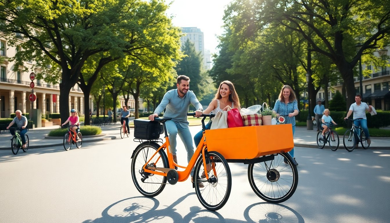 Explorando los beneficios de las bicicletas de carga eléctricas para el transporte urbano