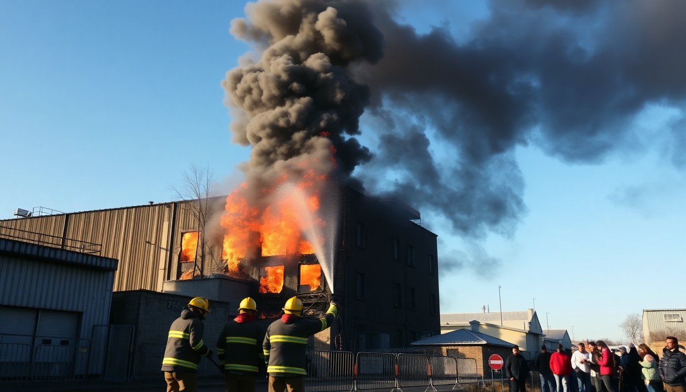 Incendio in una fabbrica a Madrid: le ultime notizie