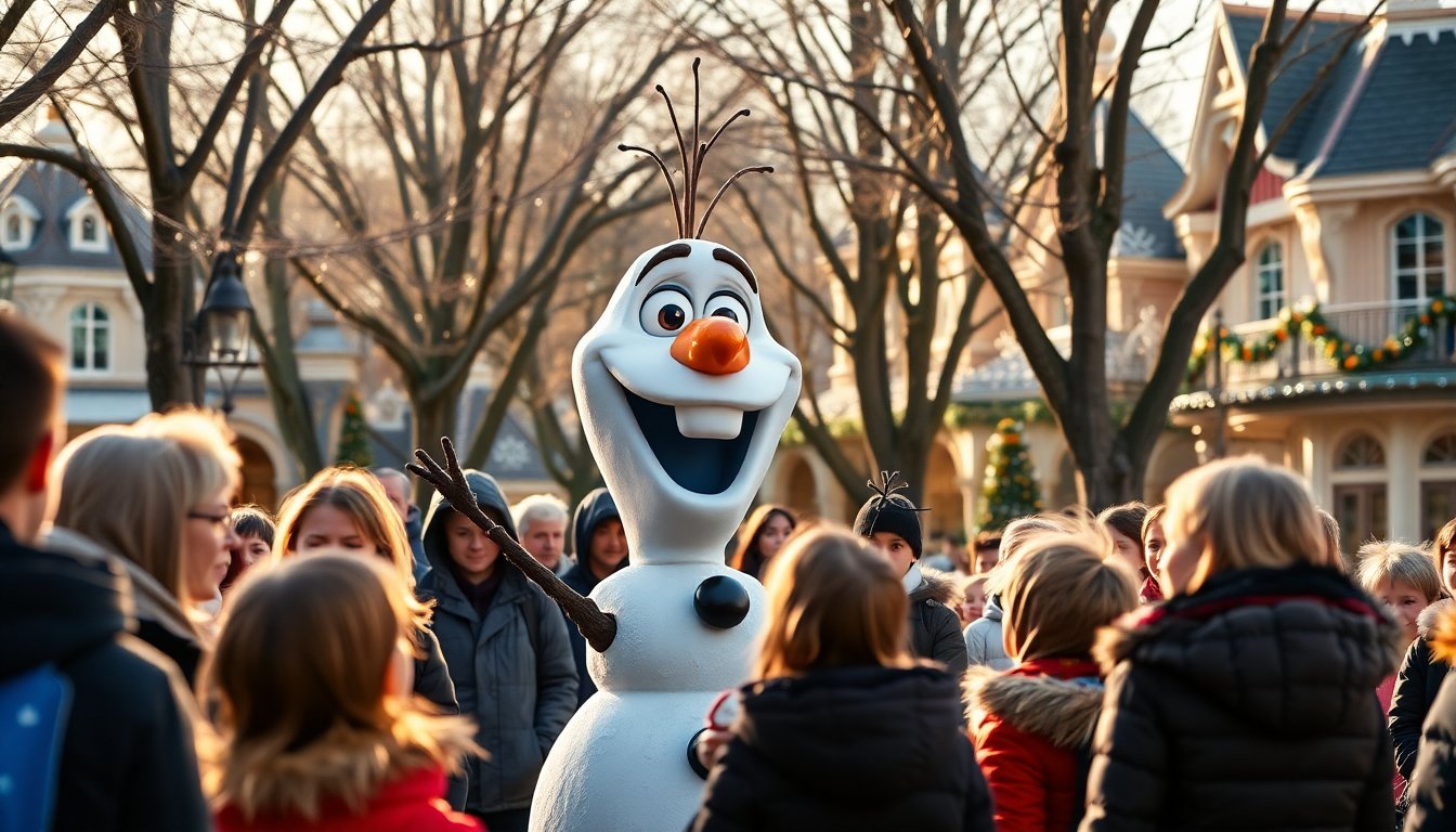 Disney revela su innovador animatrónico de Olaf con inteligencia artificial en Disneyland París
