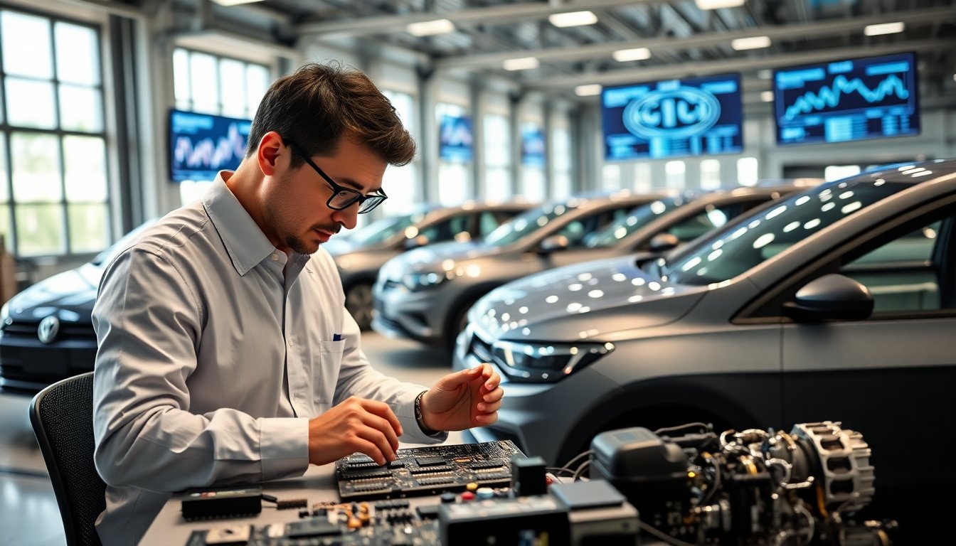 Volkswagen lanza un chip de conducción asistida fabricado en China para revolucionar la movilidad