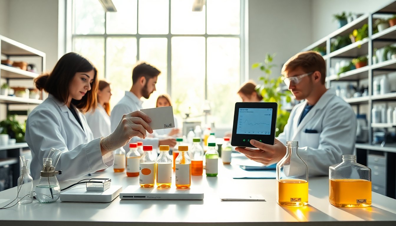 Etiqueta inteligente biodegradable para el cuidado óptimo de productos delicados