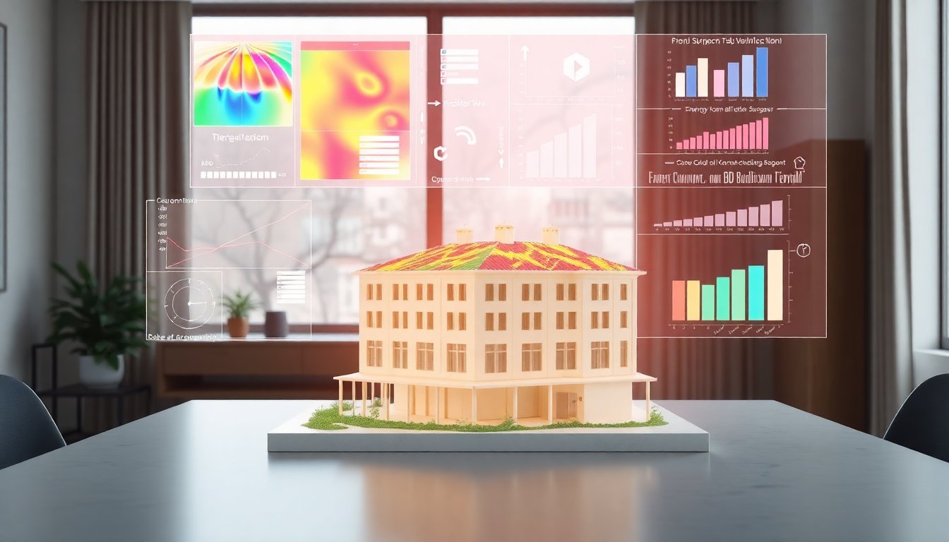 modelo de gemelo digital con IA para medir eficiencia energética y confort térmico