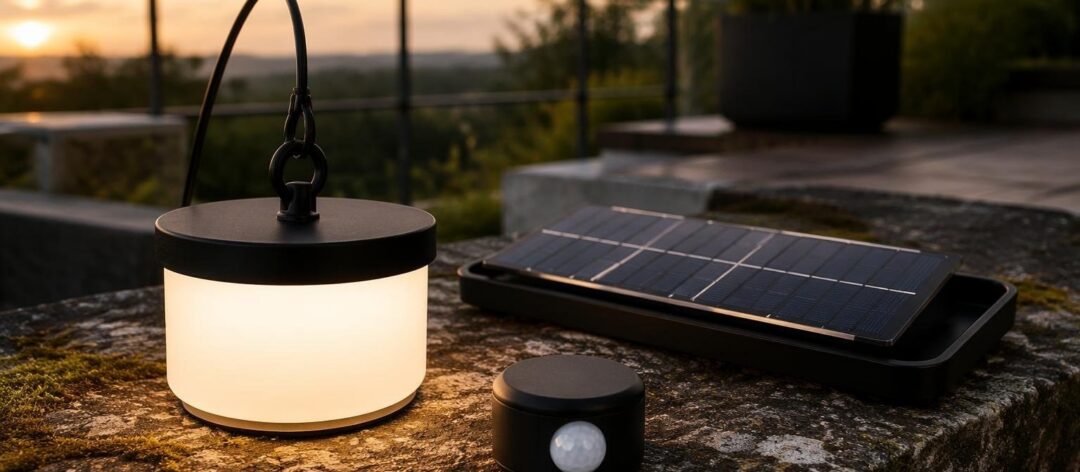 Cómo elegir luminarias LED, solares y sensores de presencia para terrazas