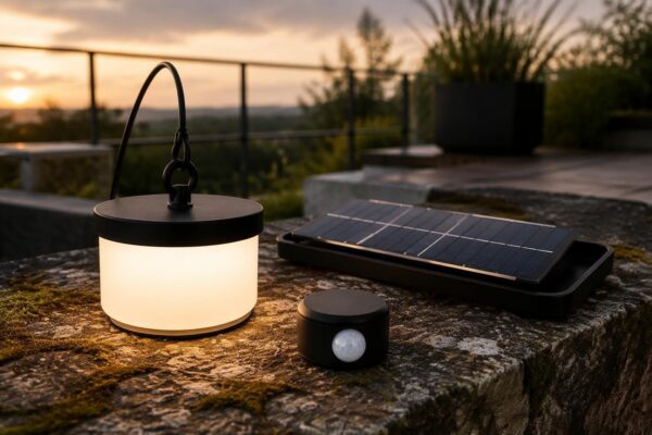 Cómo elegir luminarias LED, solares y sensores de presencia para terrazas