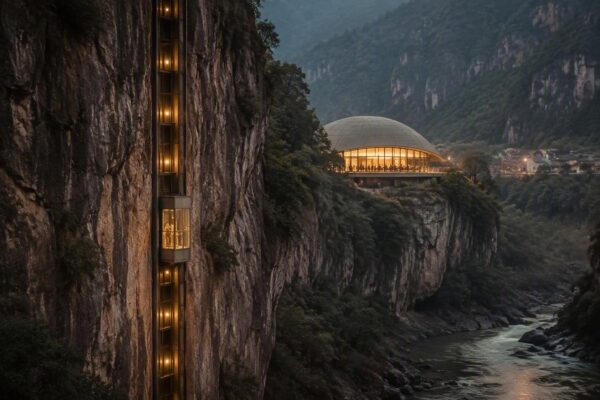Cómo un ascensor de 288 metros revolucionó el acceso a la educación en China