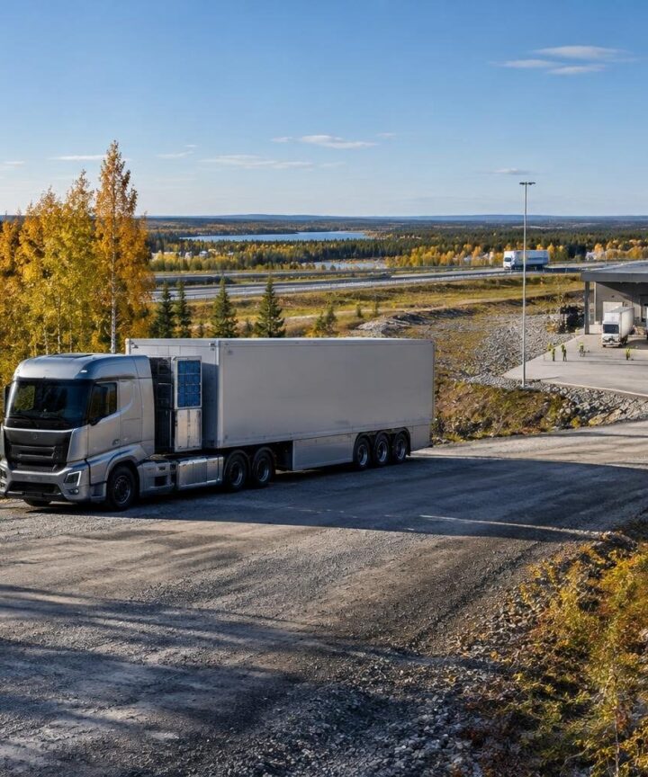 Prueba de transporte pesado con hidrógeno y electricidad en Finlandia