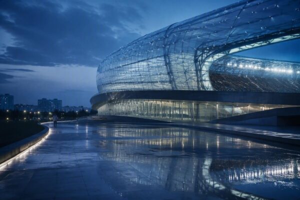 Architecture de stade intelligent : capteurs, edge computing et jumeau numérique