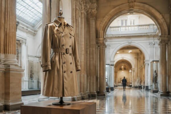 Exposition gratuite du trench Burberry au Victoria and Albert Museum