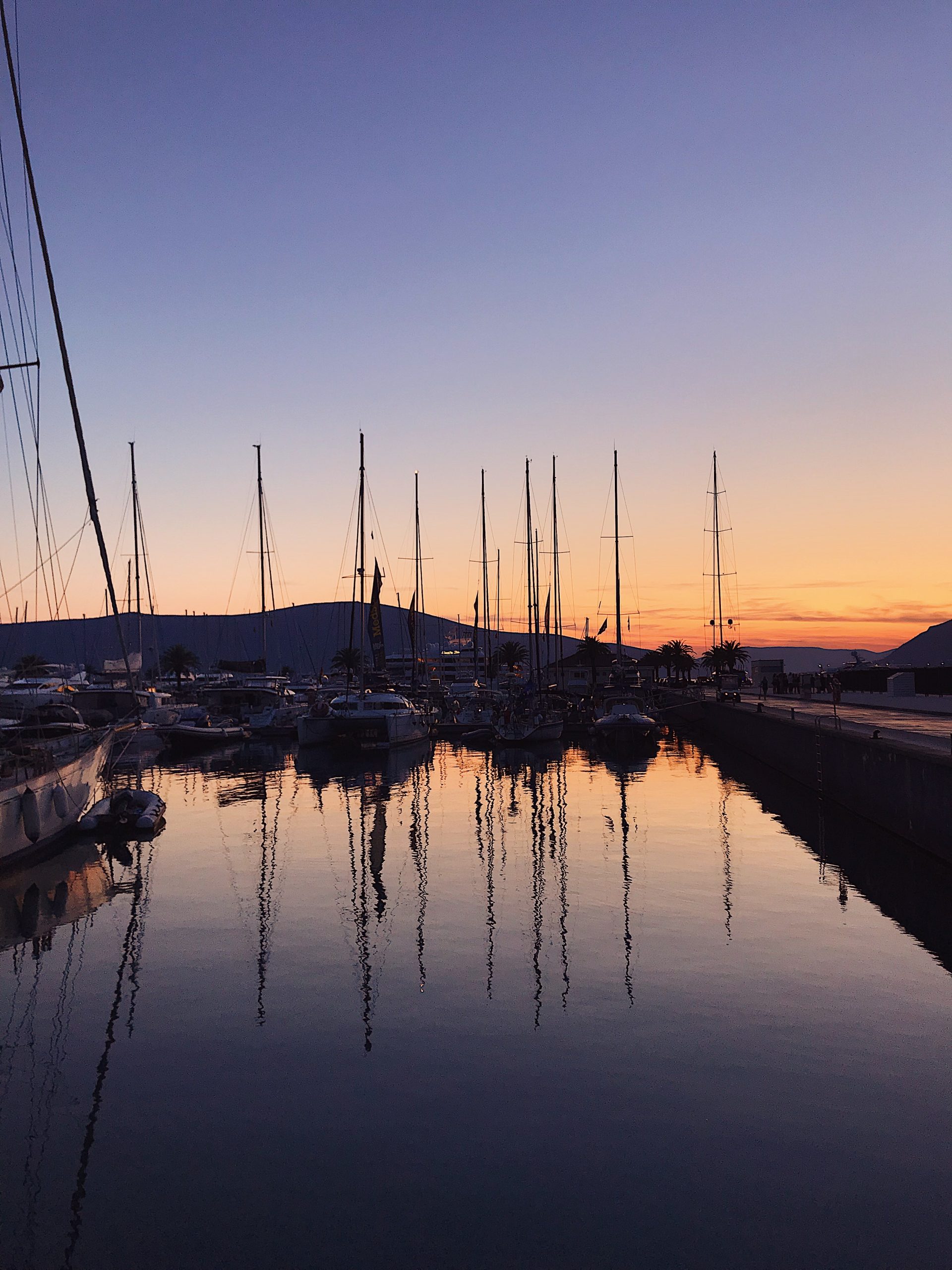 Marina al tramonto