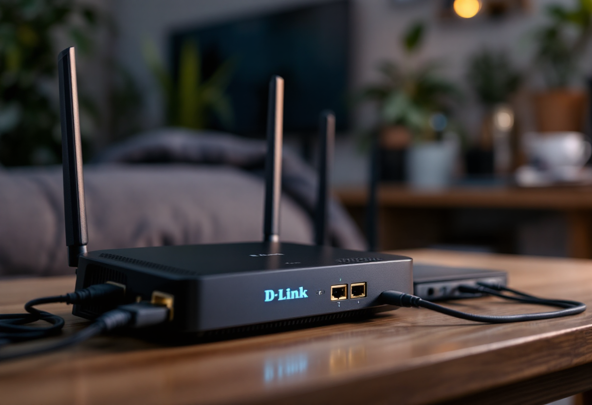 Immagine che illustra l'allerta botnet per router D-Link e TP-Link