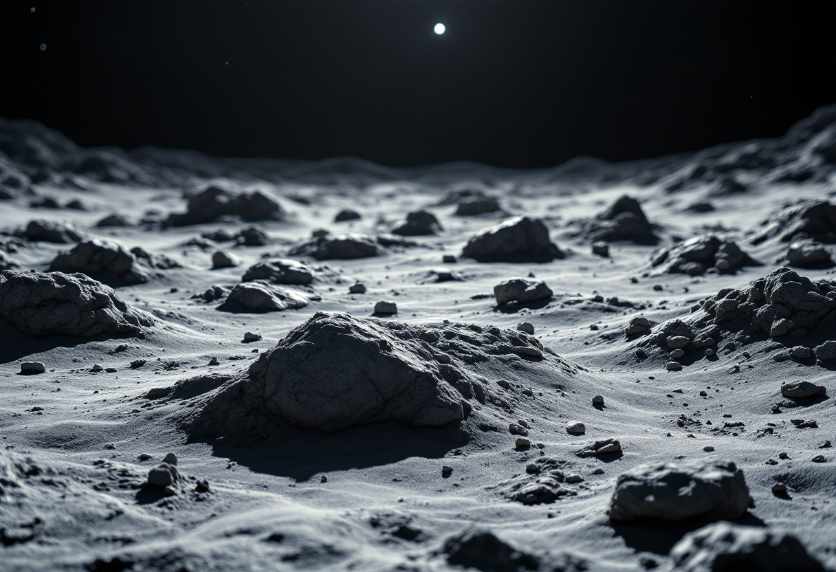 Immagine della missione lunare Im-2 in azione