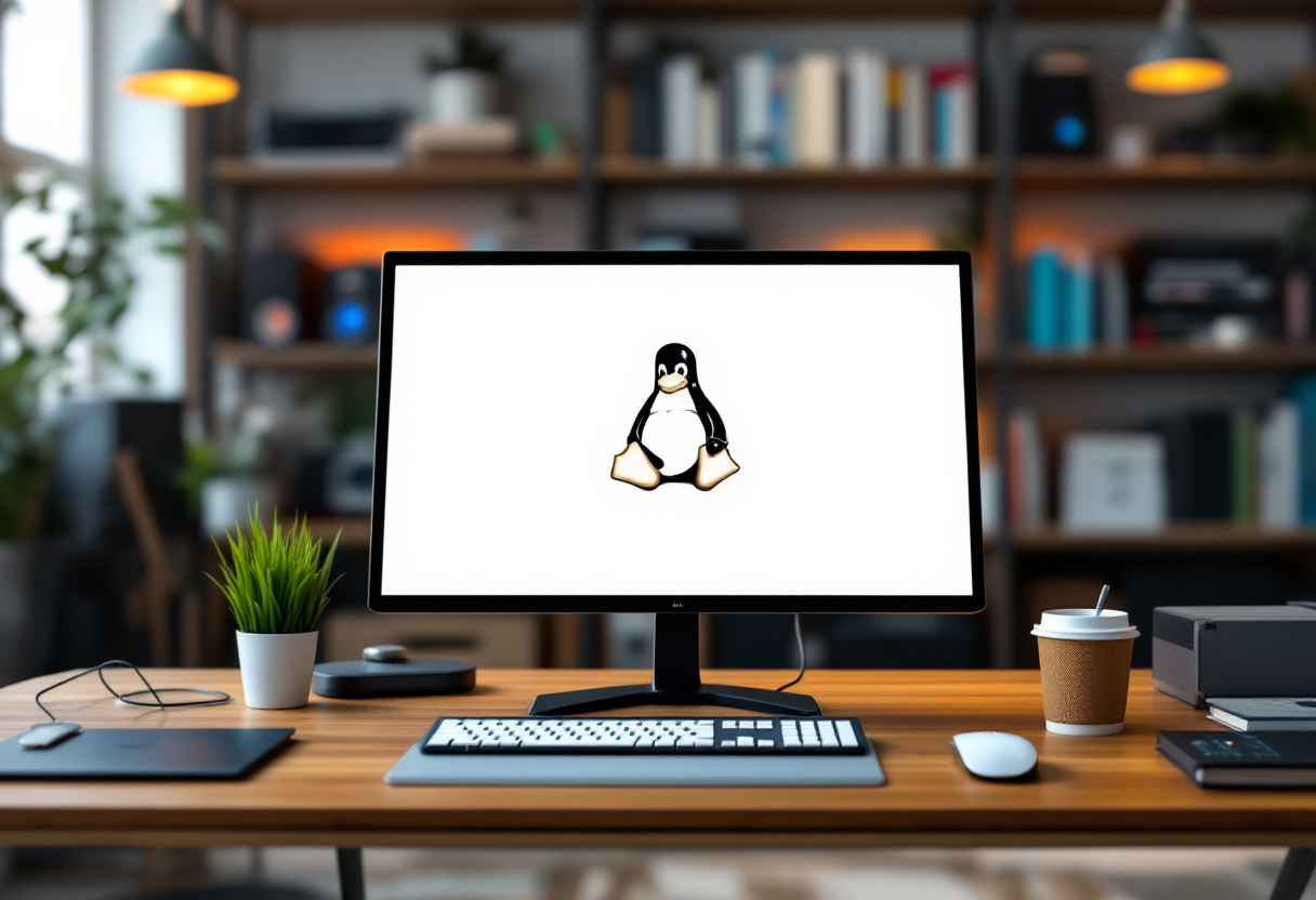 Immagine che illustra le novità di Linux 6.14