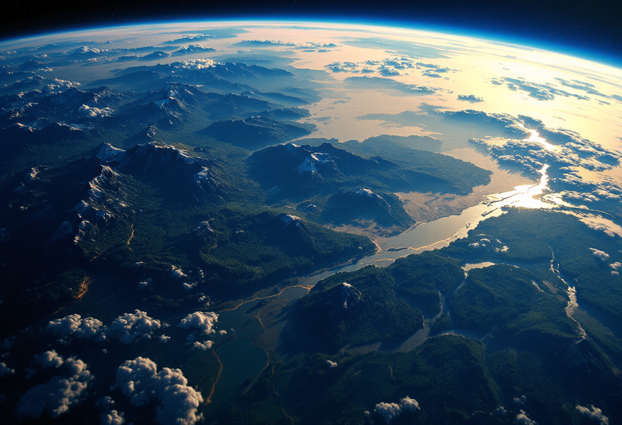 Immagine del satellite Pathfinder Heo in orbita terrestre