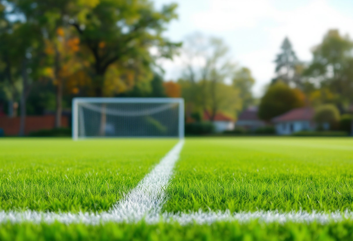 Giocatori U.S. Palmese in azione durante una partita