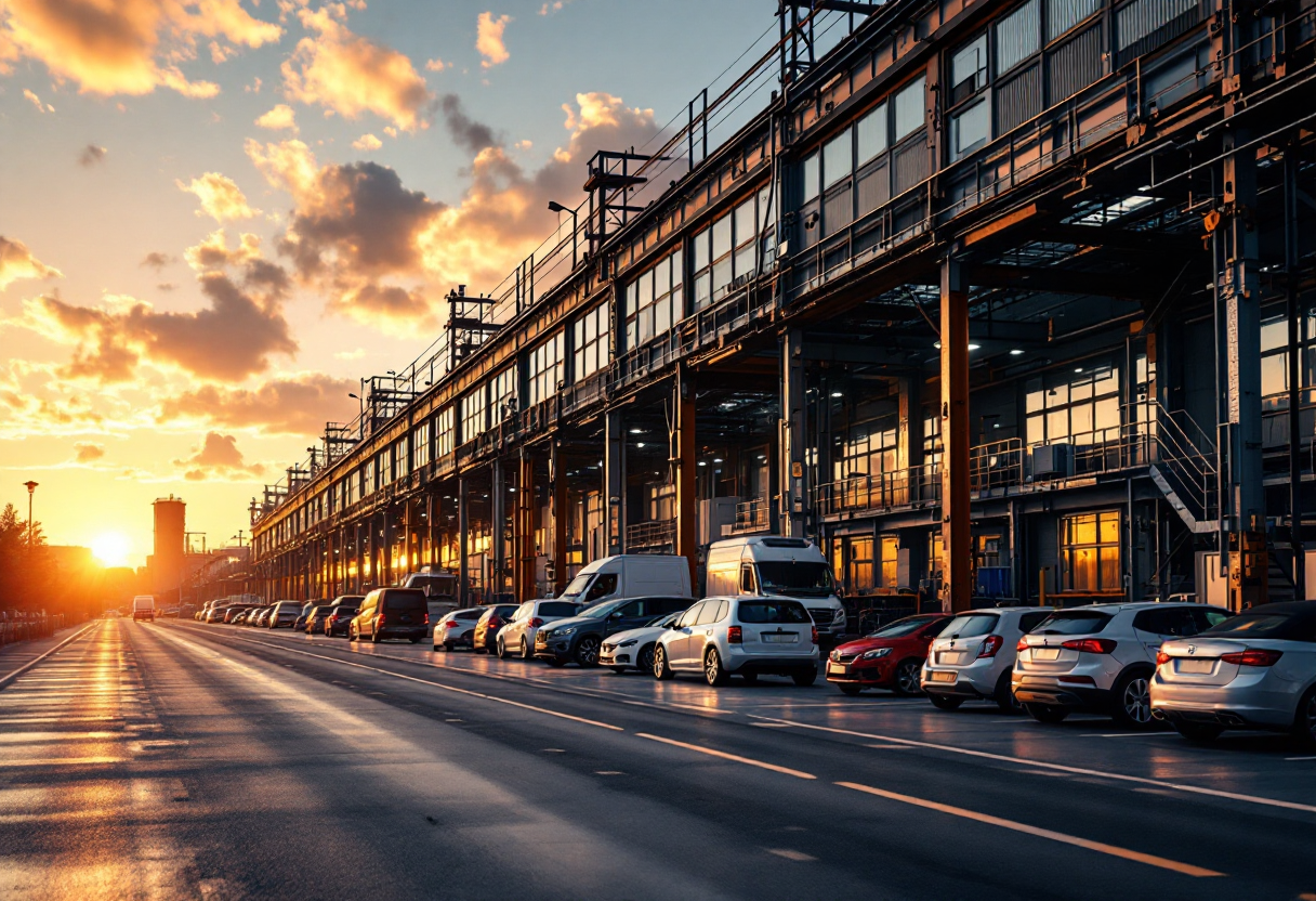 Immagine che rappresenta la crisi dell'industria automobilistica in Europa
