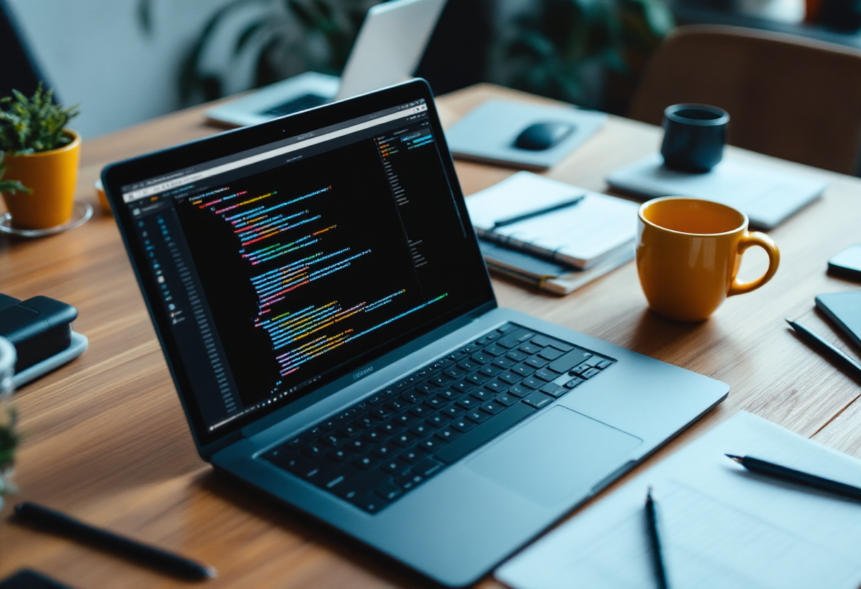 Immagine di GitHub Copilot che assiste nella programmazione