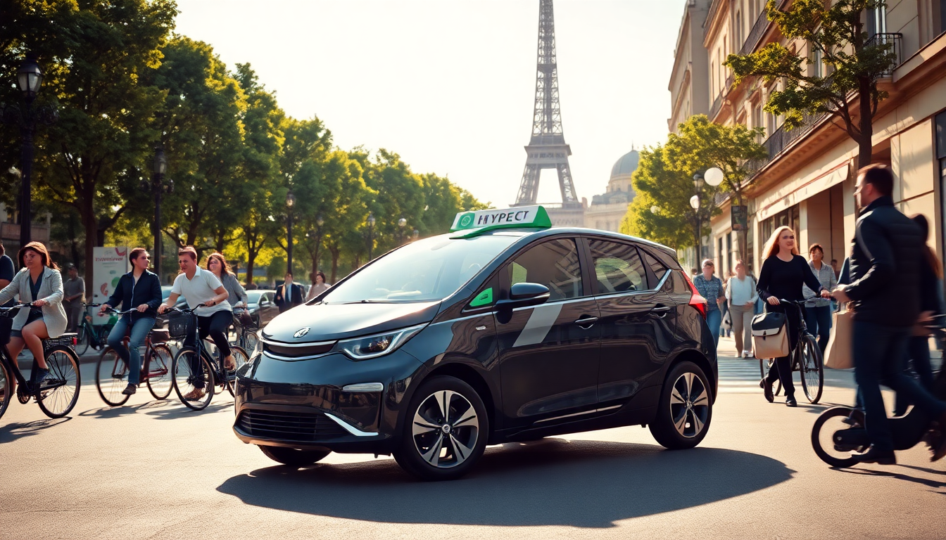 Hype abbandona l’idrogeno: la rivoluzione dei taxi elettrici a Parigi