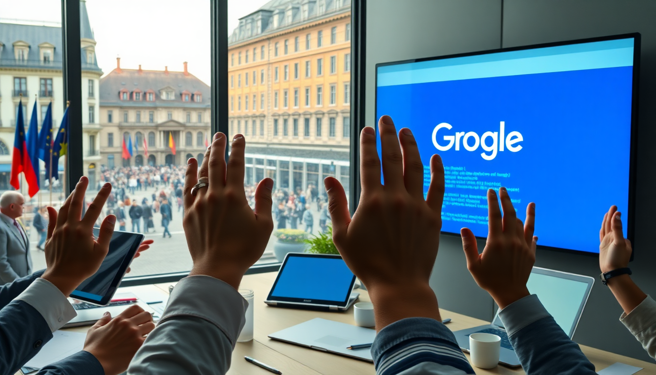 Come l’Unione Europea dipende da Google mentre lo combatte